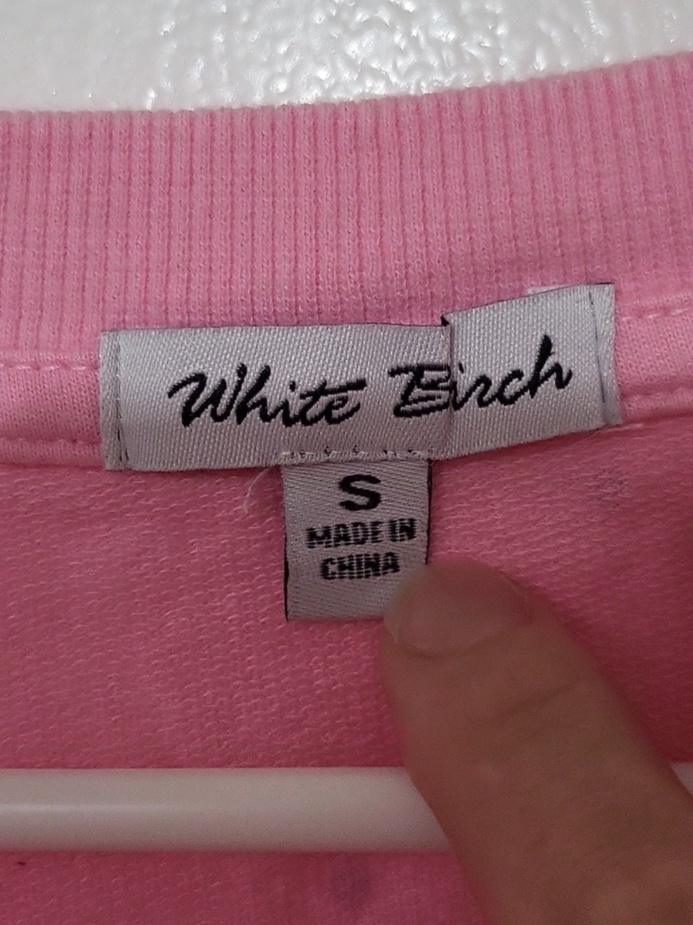 White Birch Rhinestone Cotton Pink Crew V Neck Short Sleeve Oversized Top NWOT - Picture 11 of 16